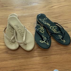 Sam Edelman Patent Leather Nude Sandals